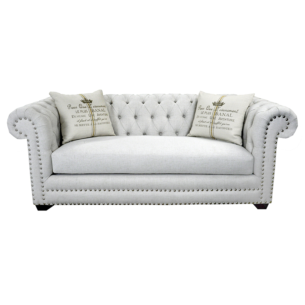 Aban Transitional Tufted Sofa Furniture