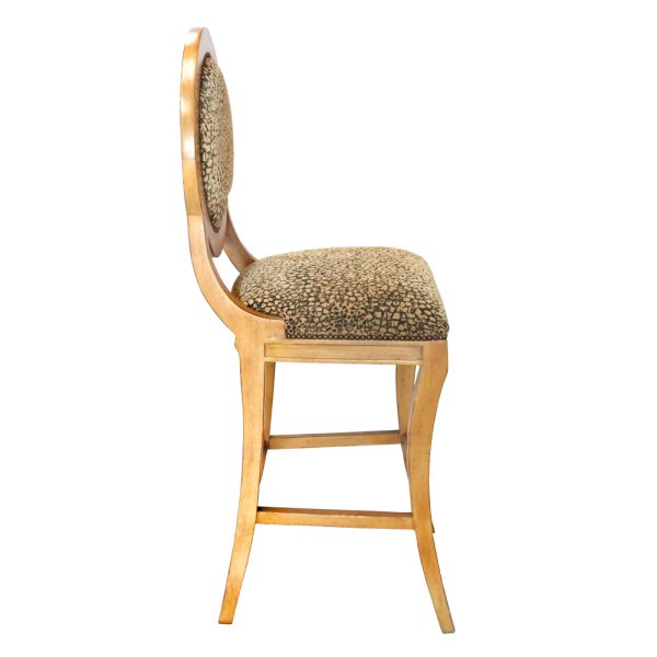 Capri Round Back Transitional Barstool - Image 5