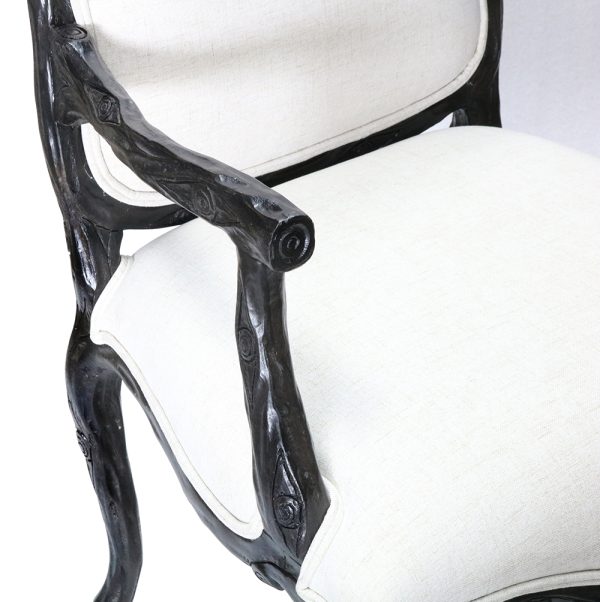 Chiseled Louis XII Arm Chair - Image 4