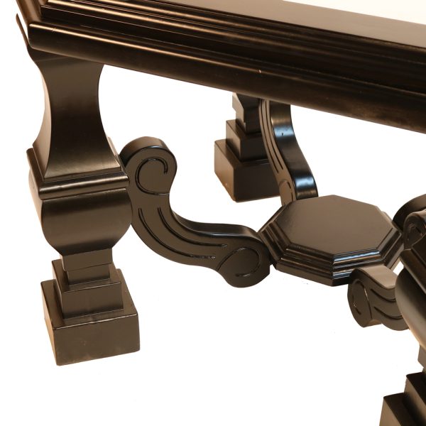 Clean Transitional Glass Top Coffee Table - Image 5