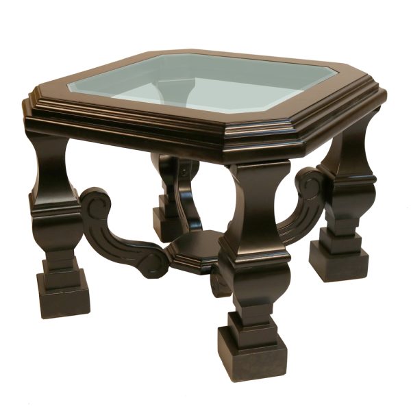 Clean Transitional Glass Top Coffee Table - Image 4