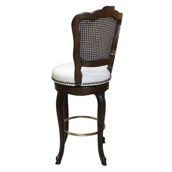 Dancing Lady Italian Cane Back Swivel Barstool S739BA-1 - Image 6