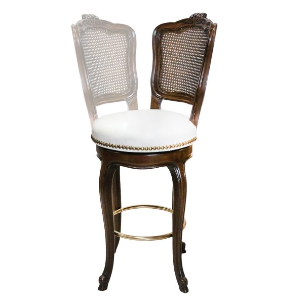 Dancing Lady Italian Cane Back Swivel Barstool S739BA-1 - Image 7