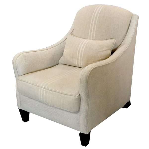 Elegance Curved Fully Upholstered Lounge Chair - Image 6