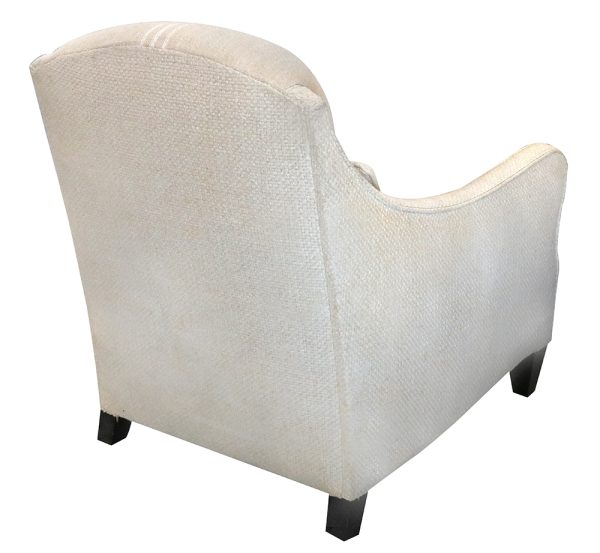 Elegance Curved Fully Upholstered Lounge Chair - Image 3