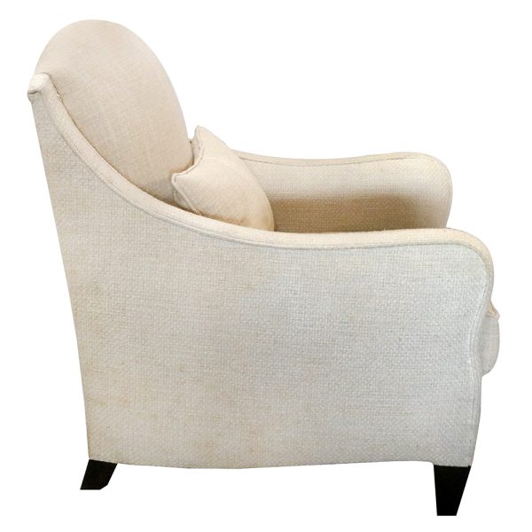 Elegance Curved Fully Upholstered Lounge Chair - Image 4