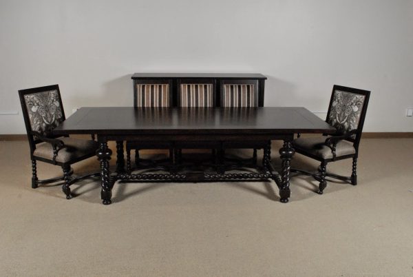 Expandable Barley Twist Transitional Dining Table - Image 4