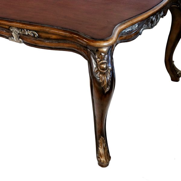 Fiona Traditional Rectangular Wood Top Table - Image 2