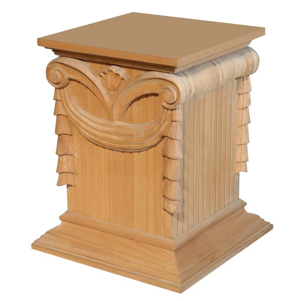 Greek Column Glass Top Round Table - Image 3