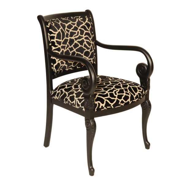 French Restoration Snail Accent Arm Chair - Image 6