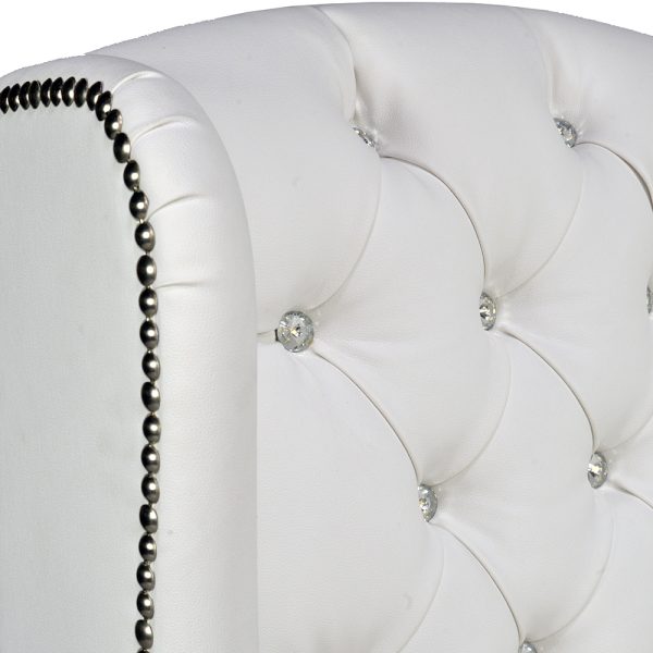 Kiana French Wing Library Tufted Lounge Chair - Image 3