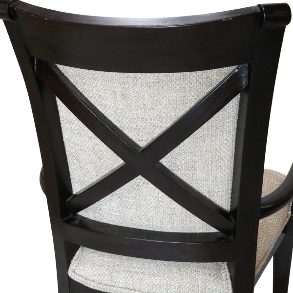 Lancaster X-Back Transitional Arm Dining Chair - Image 2
