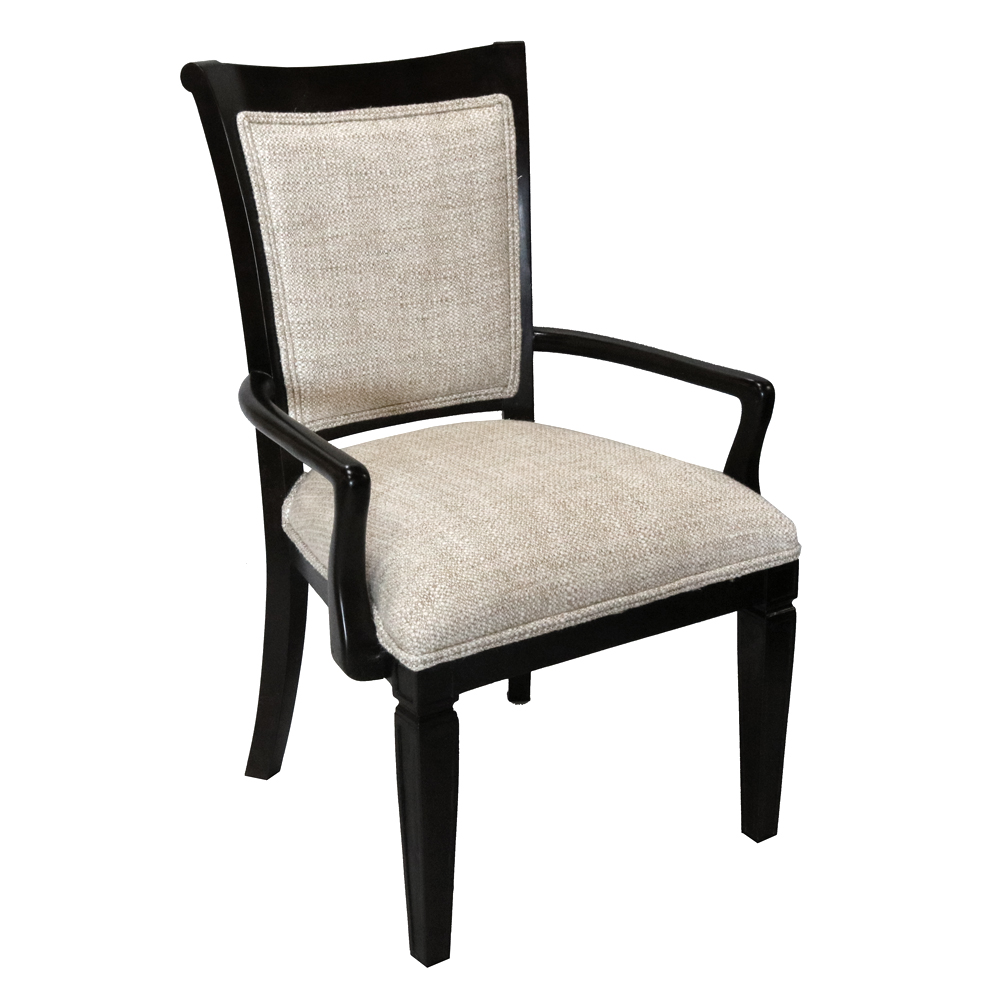 Lancaster X-Back Transitional Arm Dining Chair