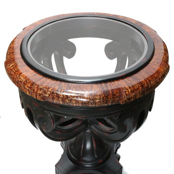 Louis XVI High-End Diba Glass Top Accent Table - Image 6