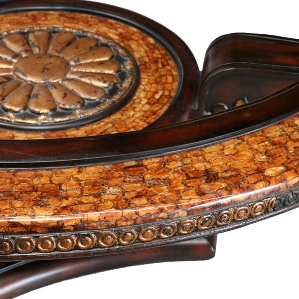Louis XVI High-End Diba Glass Top Coffee Table - Image 8