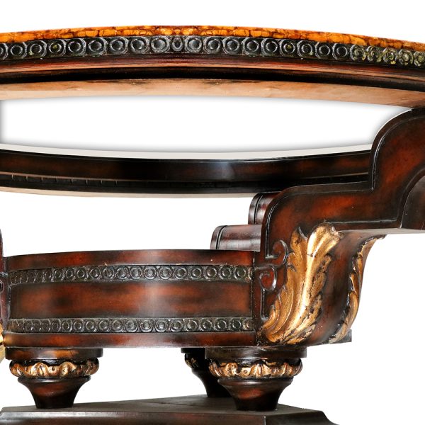 Louis XVI High-End Diba Glass Top Coffee Table - Image 4