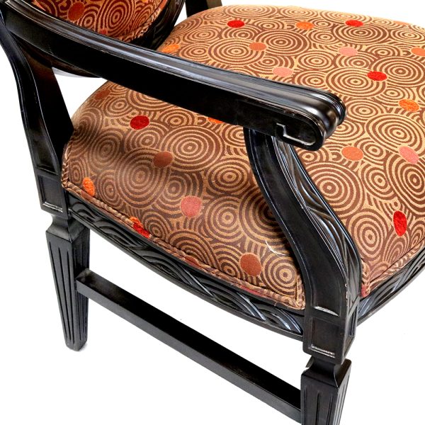 Louis XVII Oval Back Accent Arm Chair - Image 4