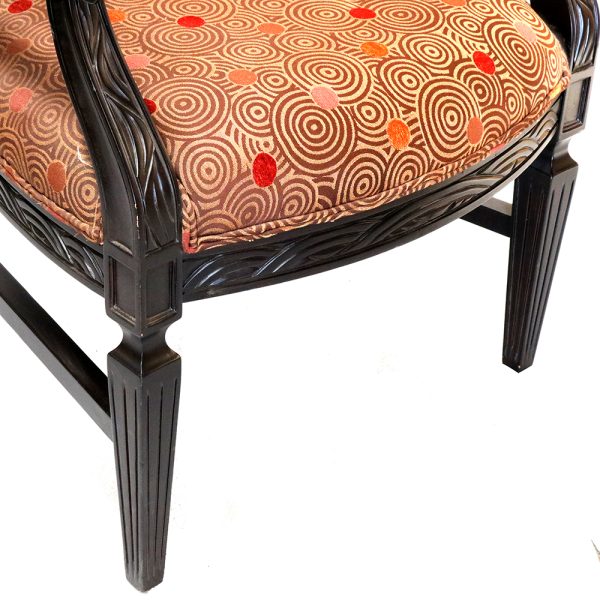 Louis XVII Oval Back Accent Arm Chair - Image 5