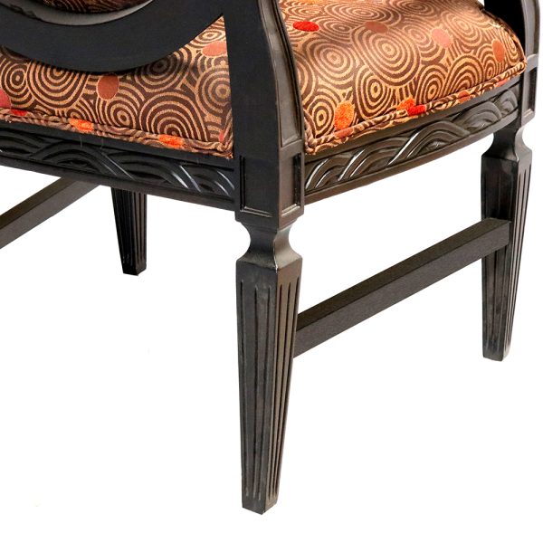 Louis XVII Oval Back Accent Arm Chair - Image 6