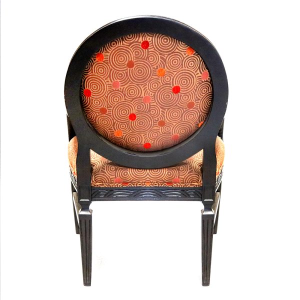 Louis XVII Oval Back Accent Arm Chair - Image 7