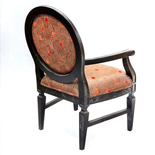 Louis XVII Oval Back Accent Arm Chair - Image 8