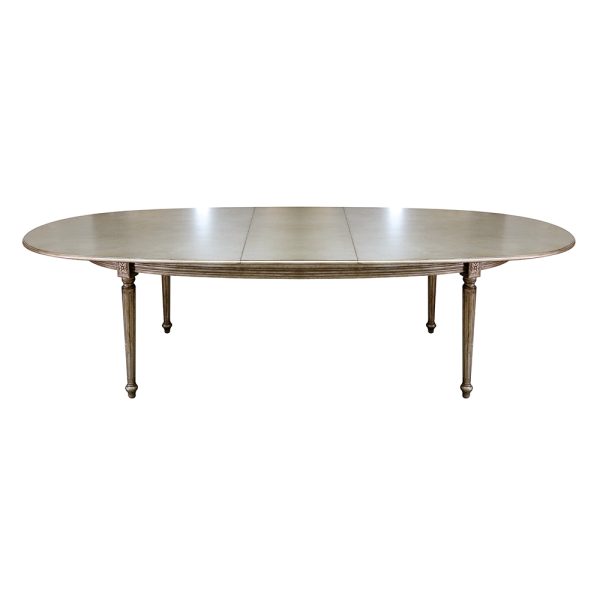 Louis XVI Extendable Oval Wood Top Table - Image 5