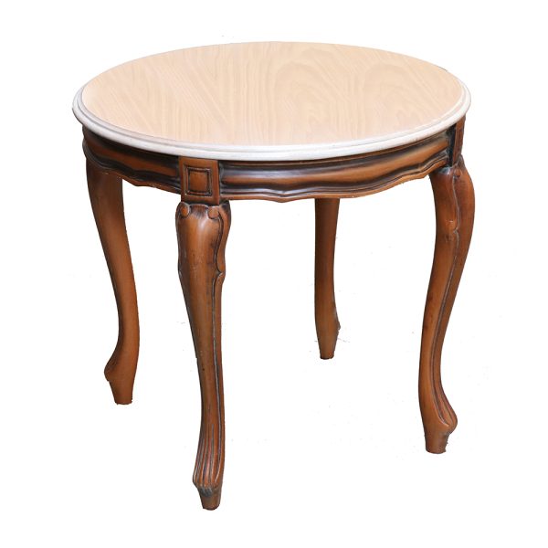 Mahsa Traditional Custom Wood Top End Table - Image 3