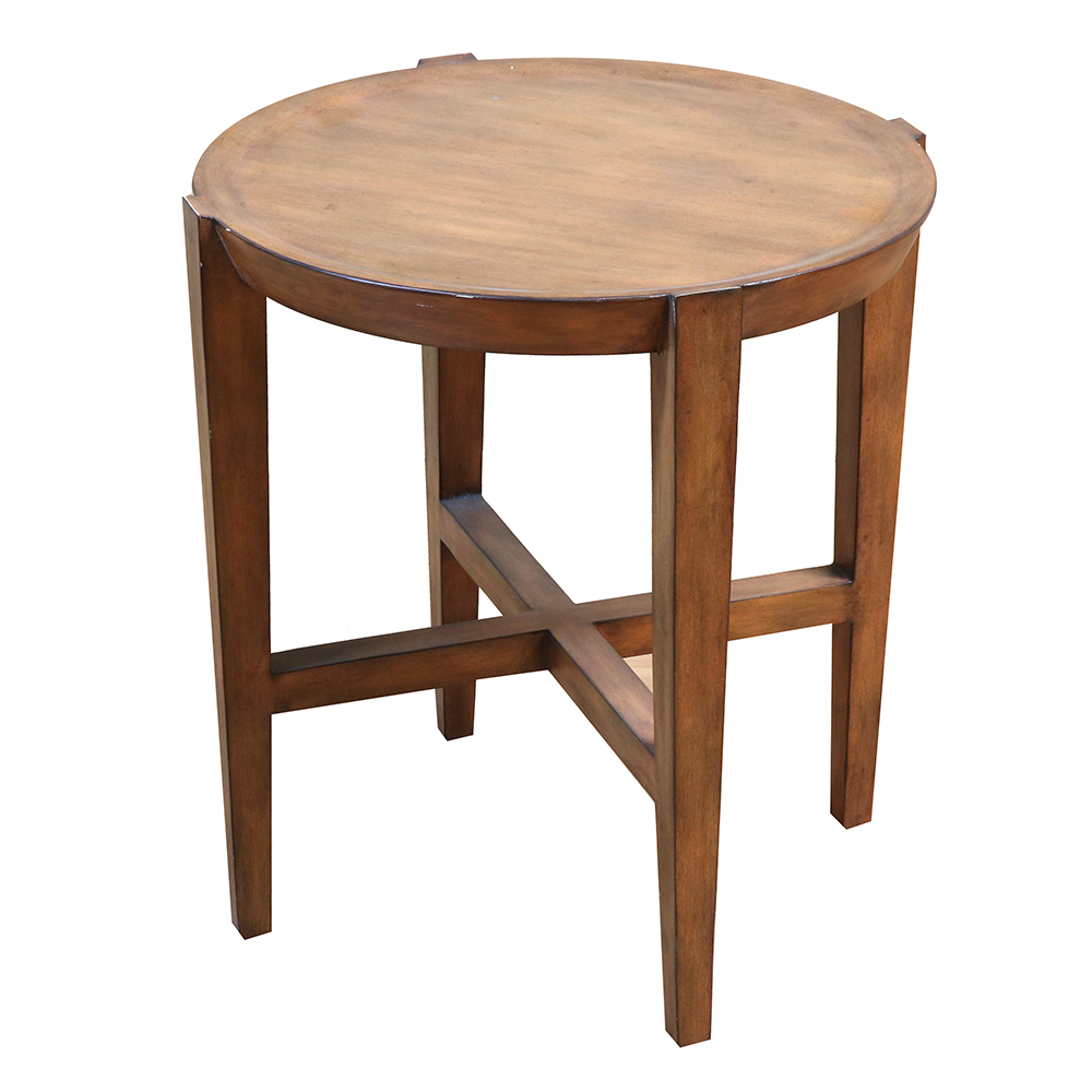 Mahtab Transitional Custom Wood Top End Table