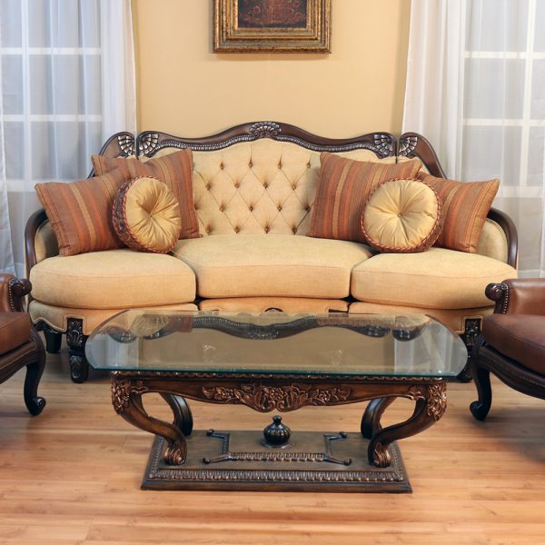Montreal Tufted Back Living Room 5 Piece Set - Image 2