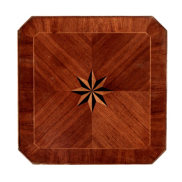 Pharaoh Louis XVI Wood Top Side Table - Image 3