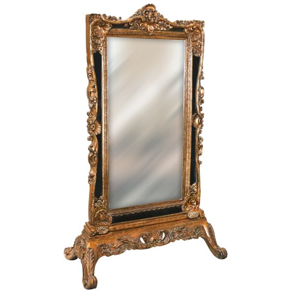 Regal French Rococo Floor Mirror - Image 7