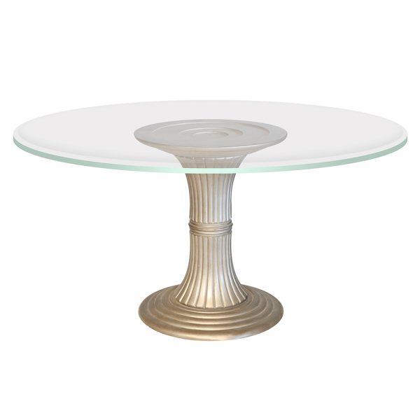 Round Spaghetti Wood Top Table - Image 5