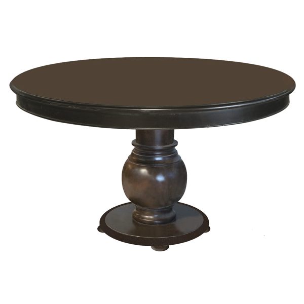 Round Wood Top Traditional Dining Table - Image 2