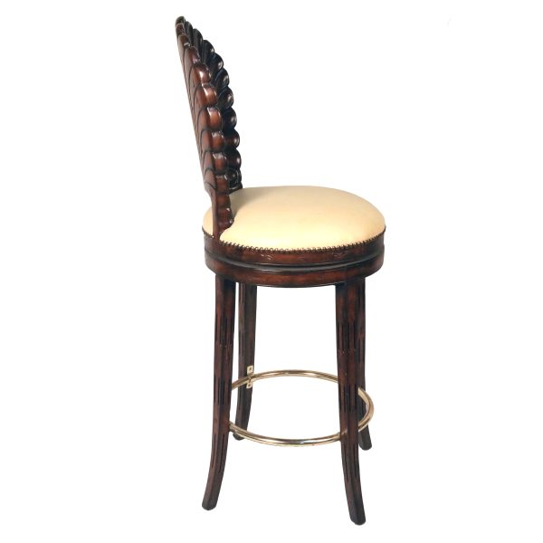 Shell Back Swivel Barstool Furniture - Image 6
