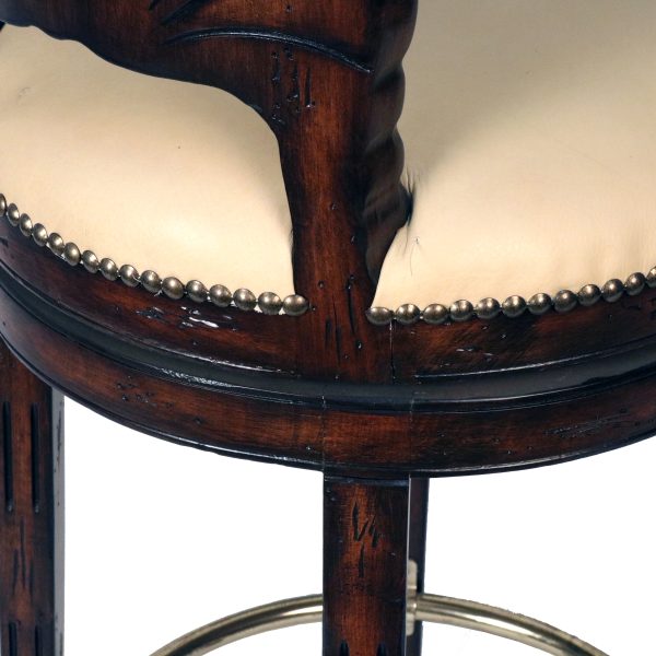 Shell Back Swivel Barstool Furniture - Image 2