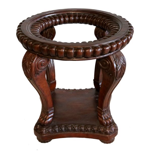 Sorrento Carved Pedestal Table Base - Image 2