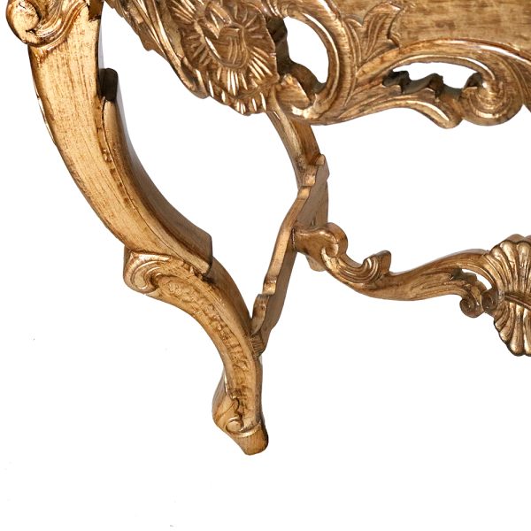 Traditional Louis XV Wall Console and Mirror Set - Image 6