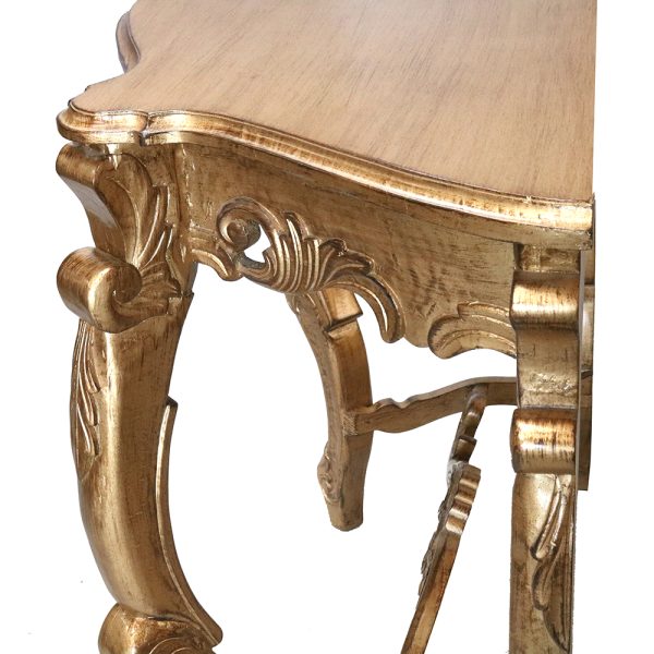 Traditional Louis XV Wall Console and Mirror Set - Image 8