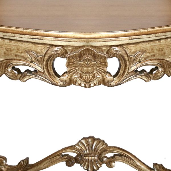 Traditional Louis XV Wall Console and Mirror Set - Image 5