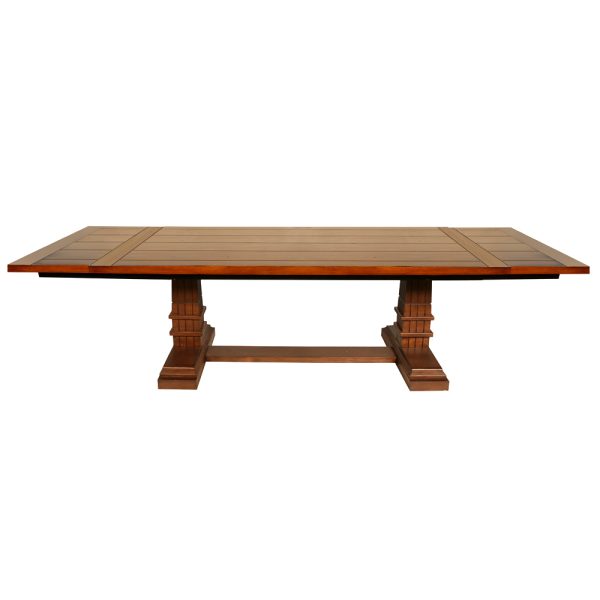 Tuscan Hill Vintage Pedestal Rectangular Table - Image 4