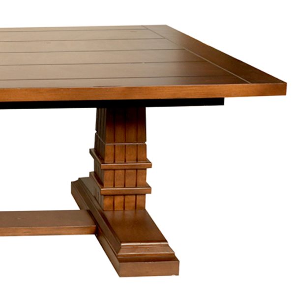 Tuscan Hill Vintage Pedestal Rectangular Table - Image 2