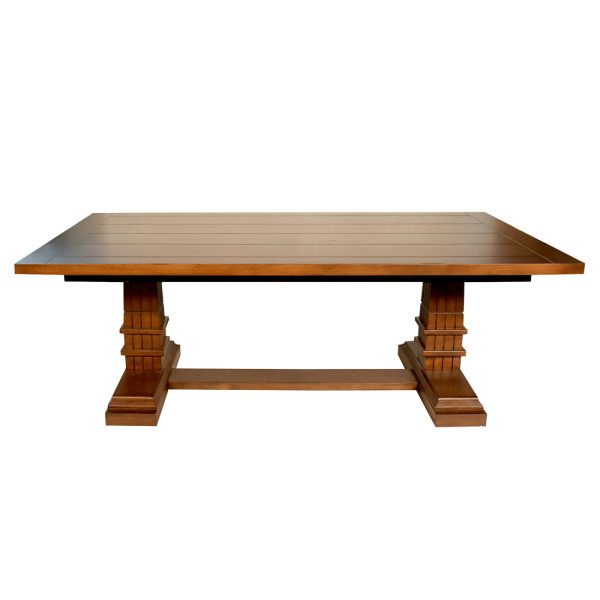 Tuscan Hill Vintage Pedestal Rectangular Table - Image 3
