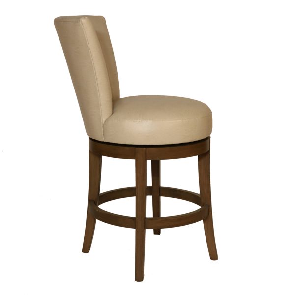 Valerie Custom Upholstered Swivel Barstool - Image 3