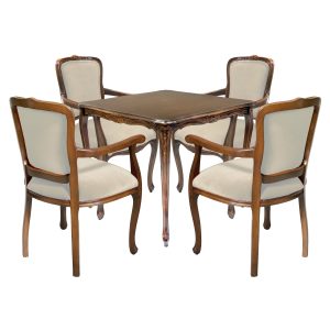 Vintage French Louis XV Game Table Set