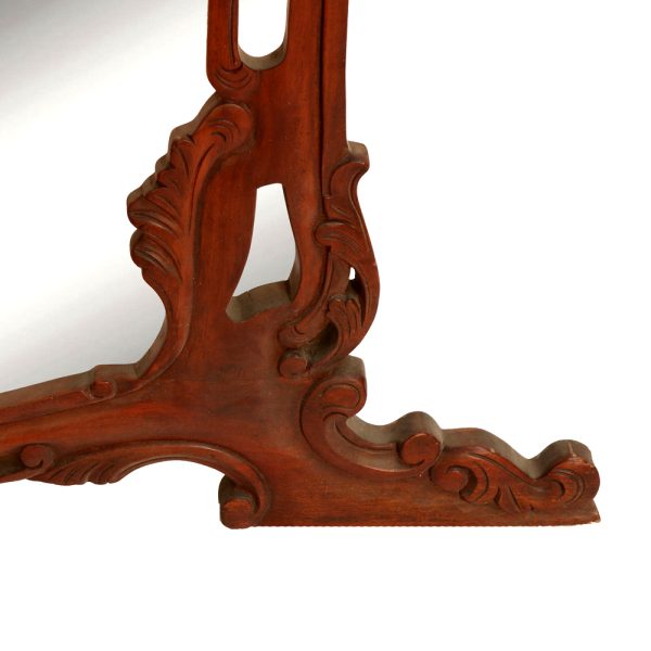 Mid-19th Century Traditional Carved Accent Mirror - Image 4