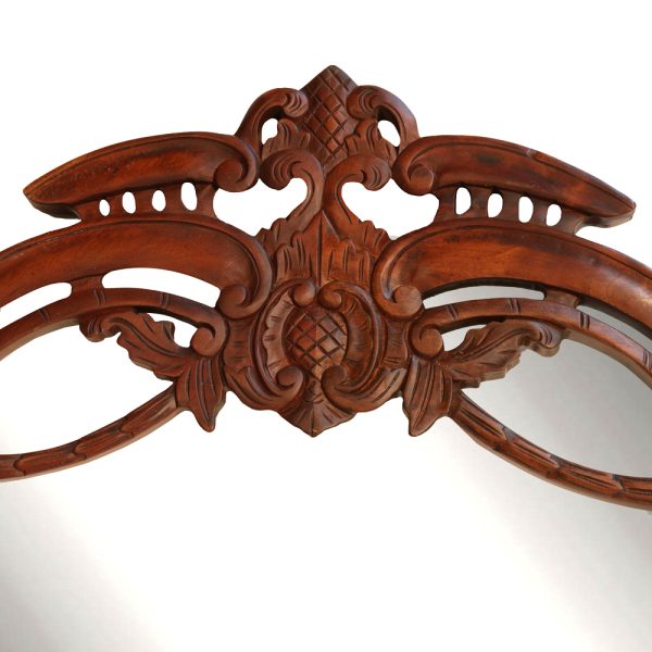 Mid-19th Century Traditional Carved Accent Mirror - Image 2