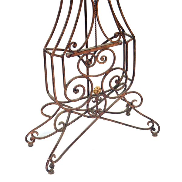 Round Clock on Metal Stand - Image 3